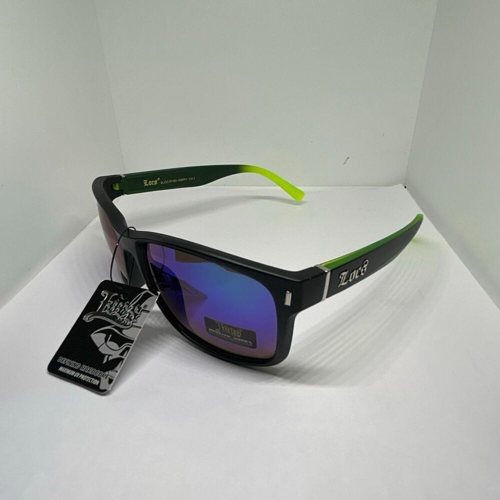 Locs Mirrored UV400 Square Wrap Sunglasses New with Tags